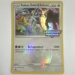 Pokemon Raikou Entei & Suicune Jumbo Promo Holo English 500 HP Be Legendary! - Image 1