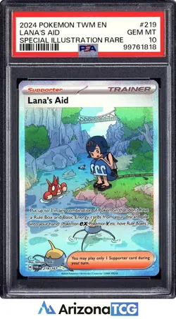 Pokemon 2024 Lana's Aid 219/167 SIR Twilight Masquerade GEM MINT PSA 10 - Image 1