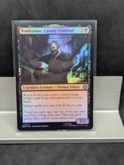 Tombstone, Career Criminal FOIL X1 NM Marvel's Spider Man MTG - Image 1