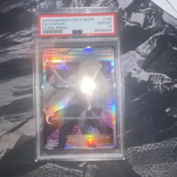 2018 POKEMON SUN & MOON ULTRA PRISM #148 FULL ART/CYNTHIA PSA 10 - Image 1
