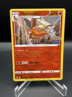 Charizard 010/078 Pokemon GO Reverse Holo NM - Image 1