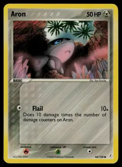 Aron 44/100 Common Crystal Guardians Pokemon Lightly Played - Image 1