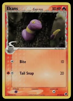 Ekans 47/101 Common Dragon Frontiers Pokemon Lightly Played - Image 1
