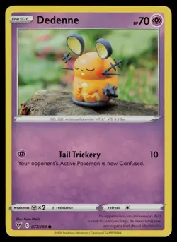 Dedenne 077/185 Common Vivid Voltage Pokemon Lightly Played - Image 1