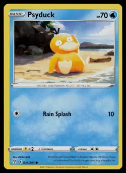 Psyduck 024/203 Common Evolving Skies Pokemon Lightly Played - Image 1