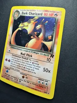 Pokemon TCG Dark Charizard 4/82 Rare Holo Team Rocket WOTC, Vintage - Image 2