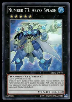 NUMBER 73: ABYSS SPLASH DRLG-EN040 SUPER RARE DRAGONS OF LEGEND YU-GI-OH - Image 1