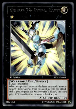 NUMBER 39: UTOPIA ROOTS LVAL-EN048 RARE LEGACY OF THE VALIANT YU-GI-OH - Image 1