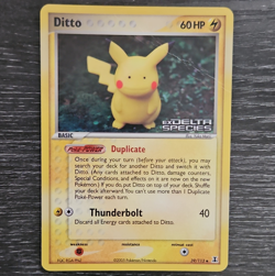 Pokemon TCG Ditto (Pikachu) 39/113 EX Delta Species Holo EN Rare 60HP 2005 - Image 1