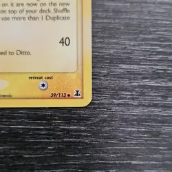 Pokemon TCG Ditto (Pikachu) 39/113 EX Delta Species Holo EN Rare 60HP 2005 - Image 5