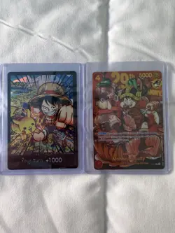 One Piece x Monkey D Luffy TCG 2 Cards, *CUSTOM FAN MADE PROXY* - Image 1
