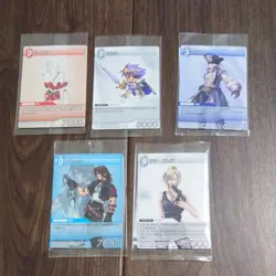 Lot 5 FFTCG Promo Card Lot Aya Brea Tifa Squall Cecil Vaan PR Set Japanese - Image 1