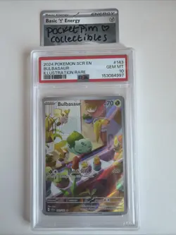 PSA 10 Bulbasaur 143/142 Stellar Crown Pokemon TCG Card - Image 1