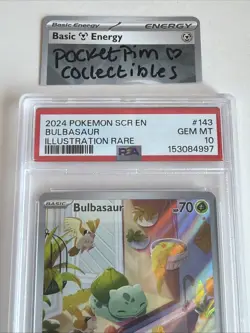 PSA 10 Bulbasaur 143/142 Stellar Crown Pokemon TCG Card - Image 2