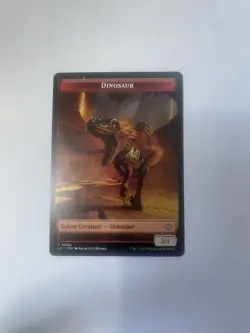 Dinosaur Token Creature The Lost Cavens Of Ixalan Mtg - Image 1