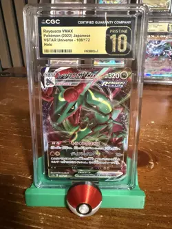 Pokemon Rayquaza VMAX 108/172 VSTAR Universe Holo CGC Pristine 10 Japanese 2022 - Image 1
