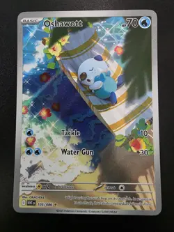 Pokemon Oshawott 105/086 Sv: White Flare Holo English - Image 1