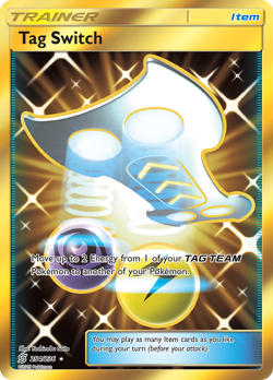 Tag Switch 254/236 Secret Rare Unified Minds Pokemon Holo Near Mint - Image 1