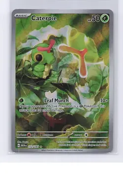 Caterpie 172/165 Illustration Rare 151 Pokemon Lightly Played - Image 1