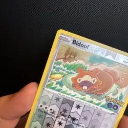 Bidoof (Peelable Ditto) 059/078 Pokemon GO Reverse Holo NM 2 - Image 3