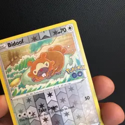 Bidoof (Peelable Ditto) 059/078 Pokemon GO Reverse Holo NM 2 - Image 4