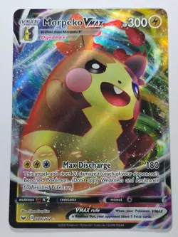 MORPEKO VMAX 080/202 HOLO VMAX RARE SWORD & SHIELD NM/M POKEMON - Image 1