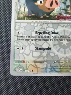 Pokemon - Lechonk 154/198 - Scarlet & Violet Exclusive Stamp - Promo - Image 5