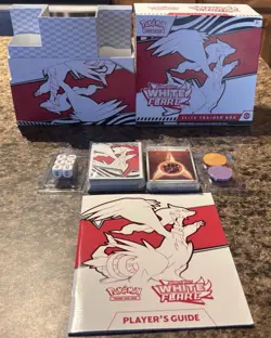 Pokemon TCG Scarlet and Violet White Flare ETB Empty Dice Coins Sleeves Energies - Image 1