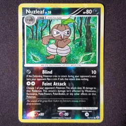Nuzleaf 75/111 Reverse Holo Common Rising Rivals Pokemon Damaged - Image 1