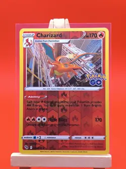 Charizard 010/078 Pokemon Go Reverse Holo Ultra Rare Pokemon Card * New * - Image 2