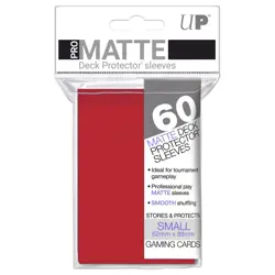 Ultra PRO Matte Deck Protector Sleeves Card Size RED 60ct 62 x 89mm - Image 2