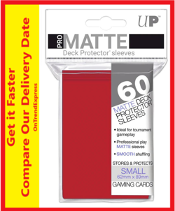 Ultra PRO Matte Deck Protector Sleeves Card Size RED 60ct 62 x 89mm - Image 5