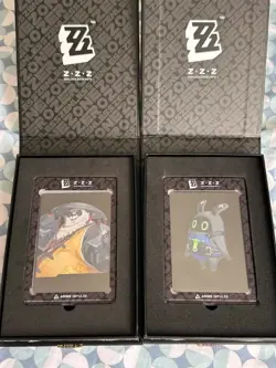 Zenless Zone Zero Pan Yinhu + Cui BLACK Metal Cards ZZZ Anime Impulse Exclusive - Image 2