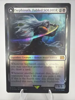 2025 MTG Final Fantasy SEPHIROTH, Fabled Soldier Foil #0115 * NM - Image 1