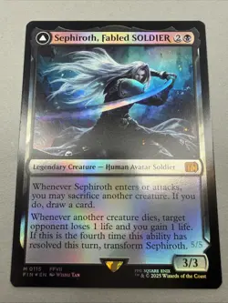 2025 MTG Final Fantasy SEPHIROTH, Fabled Soldier Foil #0115 * NM - Image 3