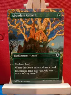 Abundant Growth (Borderless) - Innistrad Remastered - Common - NM - MTG - Image 1