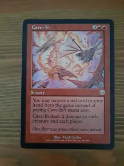 Magic Gathering MTG - 1 x Cave-In Cave In - Mercadian Masques - LP - Image 1