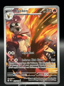 Pokemon TCG Blaziken 192/182 Sv10 Destined Rivals Illustration Rare Holo 192/182 - Image 1