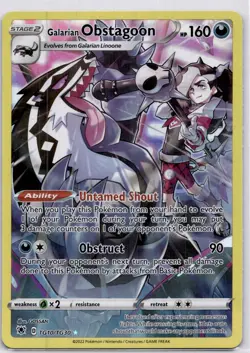 Pokemon Galarian Obstagoon TG10/TG30 Astral Radiance Trainer Gallery Holo - Image 1