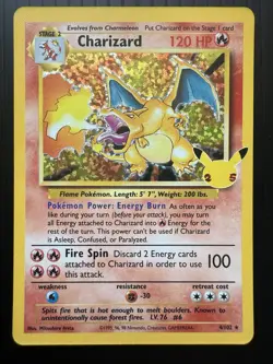 Pokemon Celebrations Charizard Holo 25th Anniversary 4/102 (NM) - Image 1
