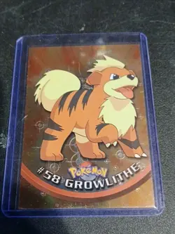 1999 Topps Series 1 Pokemon Growlithe #58. Halo - Image 1