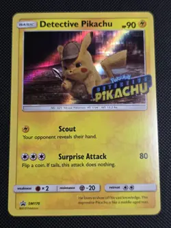 Pokemon Detective Pikachu SM170 SM Promos Stamped Holo Promo 90 HP English - Image 1