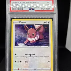 PSA 10 Eevee Holo BLACK STAR PROMO SWSH 127 GEM MINT Graded Pokemon Card LOW POP - Image 2