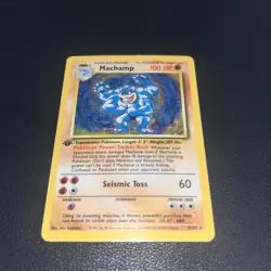 Machamp Pokemon TCG Base Set - 8/102 1st Edition Holo Rare - very good 👀🔥 - Image 2