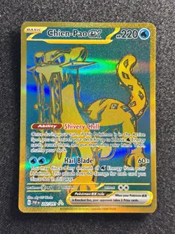POKEMON TCG CHIEN-PAO EX 242/091 FULL ART NEAR MINT PALDEAN FATES - Image 1