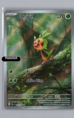 NM Chespin 087/086 Illustration Rare EN - Image 2