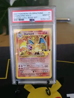 2021 Pokemon Celebrations Charizard Holo PSA 10 Classic Collection - Image 1