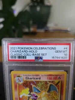2021 Pokemon Celebrations Charizard Holo PSA 10 Classic Collection - Image 3