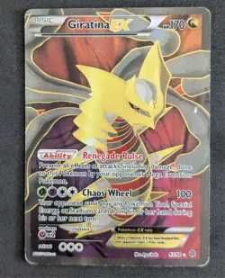 Pokemon Giratina-EX TCG Full Art Holo Ultra Rare Card Ancient Origins 93/98 LP - Image 1