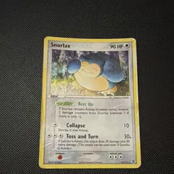 Pokemon Snorlax 15/112 FireRed & LeafGreen Holo Rare Damaged Vintage - Image 1